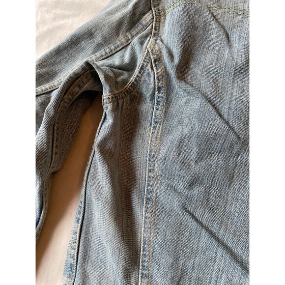 Levis Womens Mens Western Denim Jacket Size CH Light Wash Y2K Streetwear - Picture 12 of 12